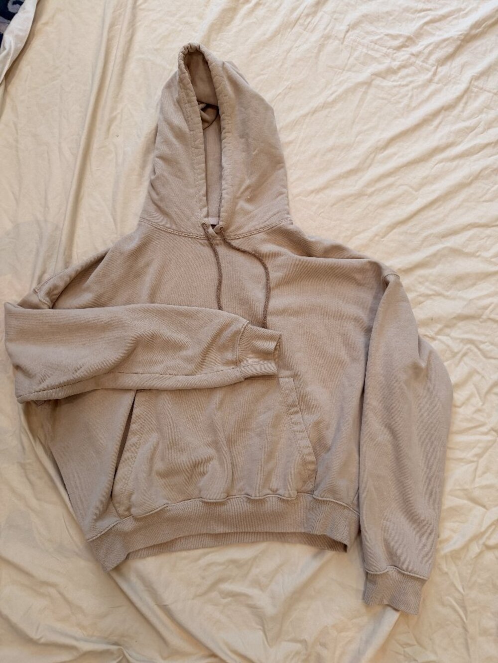 Wardrobe.NYC Beige Heavyweight Cotton Hoodie XL